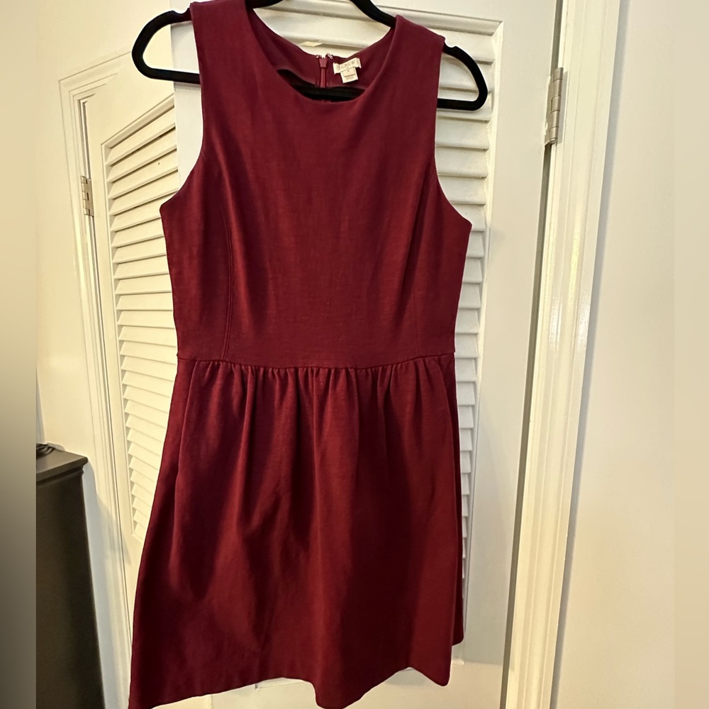 J Crew Burgundy dress, M